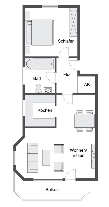 Grundriss zur Veranschaulichung